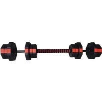 Regulowane hantle treningowe 2x10kg z funkcją sztangi Eb Fit