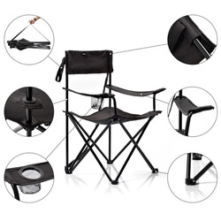 Krzesło składane Meteor Seza czarny