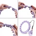 ZESTAW HULA HOP OHA02 VIOLET Z WYPUSTKAMI I OBCIĄŻNIKIEM ONE FITNESS + PAS BR160