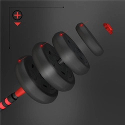 SGN140 (2 CZĘŚCI) PRO SET 6W1 ZESTAW CIĘŻARÓW 40KG HMS