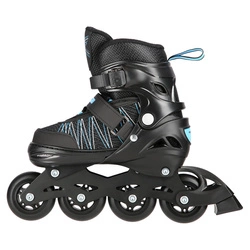 Łyżworolki z wym. pł. hokejową NH11912 A 2w1 black/blue rozm. M(35-38) NILS EXTREME