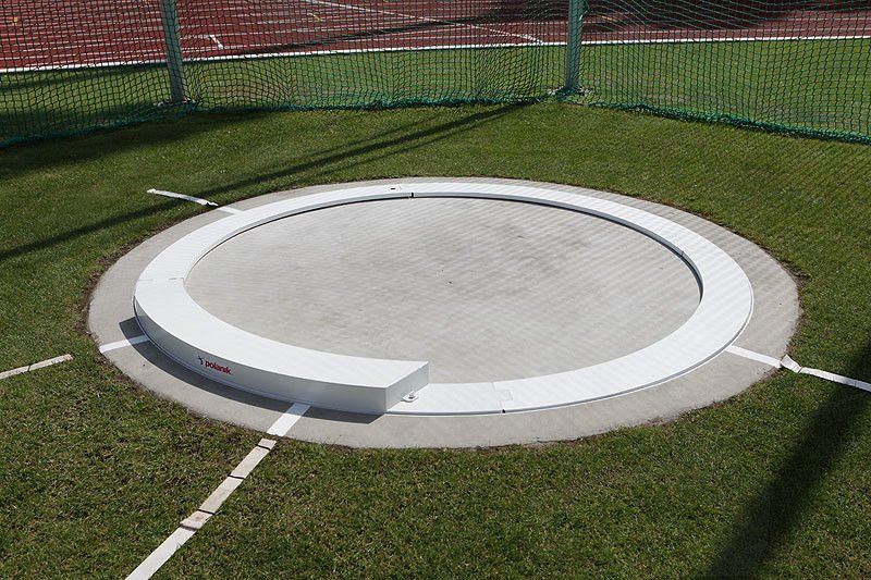 Koło Do Pchnięcia Kulą Wymiary Segment z progiem do pchnięcia kulą Polanik SCS14-2135 | sklep SK-Sport. pl